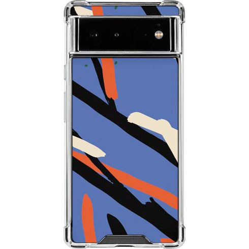 Abstract Lines Google Pixel 6 Clear Case